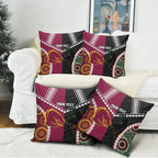 Custom Rugby Panthers and Broncos Pillow Cover 2026 Together Aboriginal Polynesian Pattern
