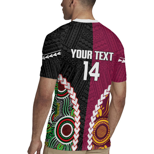 Custom Rugby Panthers and Broncos Rugby Jersey 2026 Together Aboriginal Polynesian Pattern