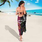 Custom Rugby Panthers and Broncos Sarong 2026 Together Aboriginal Polynesian Pattern