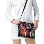 Custom Rugby Panthers and Broncos Shoulder Handbag 2026 Together Aboriginal Polynesian Pattern