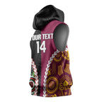 Custom Rugby Panthers and Broncos Sleeveless Hoodie 2026 Together Aboriginal Polynesian Pattern