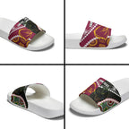 Custom Rugby Panthers and Broncos Slide Sandals 2026 Together Aboriginal Polynesian Pattern