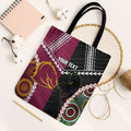 Custom Rugby Panthers and Broncos Tote Bag 2026 Together Aboriginal Polynesian Pattern
