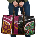 Custom Rugby Panthers and Broncos Travel Bag 2026 Together Aboriginal Polynesian Pattern