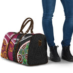 Custom Rugby Panthers and Broncos Travel Bag 2026 Together Aboriginal Polynesian Pattern
