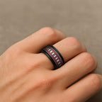New Zealand Rauponga Whakarare Kowhaiwhai Motif Spinner Ring - Aussie Hoodie