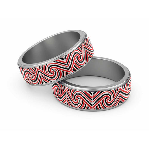 New Zealand Maori Maui Koru Kowhaiwhai Motif Classic Ring - Aussie Hoodie