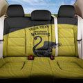 Custom Western Australia Cricket Back Car Seat Cover Go Warriors Black Swans - Aboriginal Art
