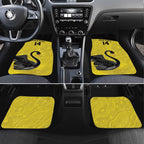 Custom Western Australia Cricket Car Mats Go Warriors Black Swans - Aboriginal Art