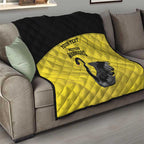 Custom Western Australia Cricket Quilt Go Warriors Black Swans - Aboriginal Art