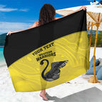 Custom Western Australia Cricket Sarong Go Warriors Black Swans - Aboriginal Art