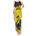 Custom Western Australia Cricket Tank Maxi Dress Go Warriors Black Swans - Aboriginal Art