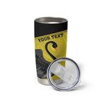 Custom Western Australia Cricket Tumbler Cup Go Warriors Black Swans - Aboriginal Art