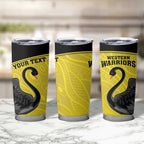 Custom Western Australia Cricket Tumbler Cup Go Warriors Black Swans - Aboriginal Art