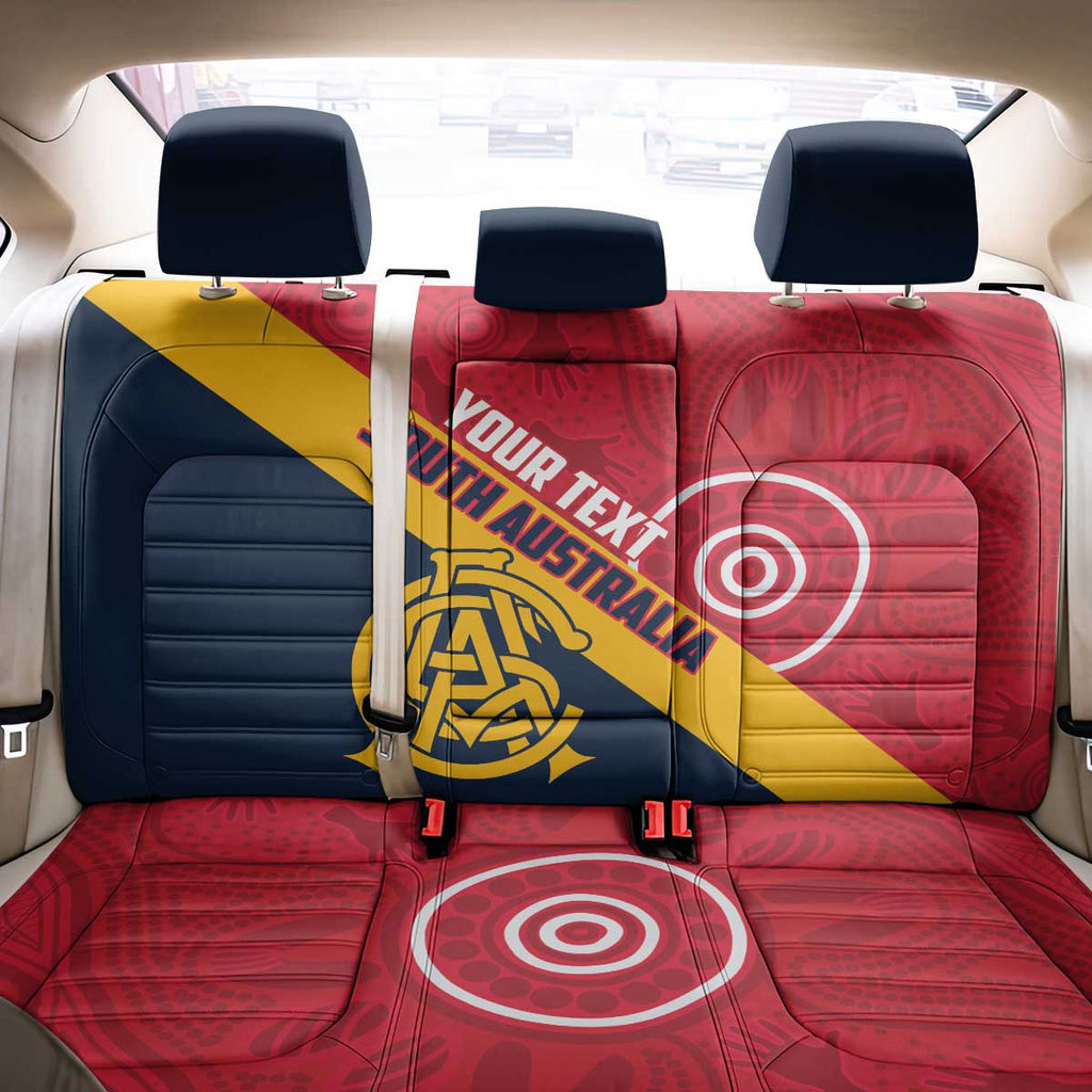 Custom South Australia Cricket Back Car Seat Cover Go Champions - Aboriginal Art