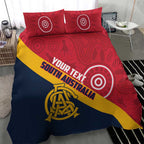 Custom South Australia Cricket Bedding Set Go Champions - Aboriginal Art