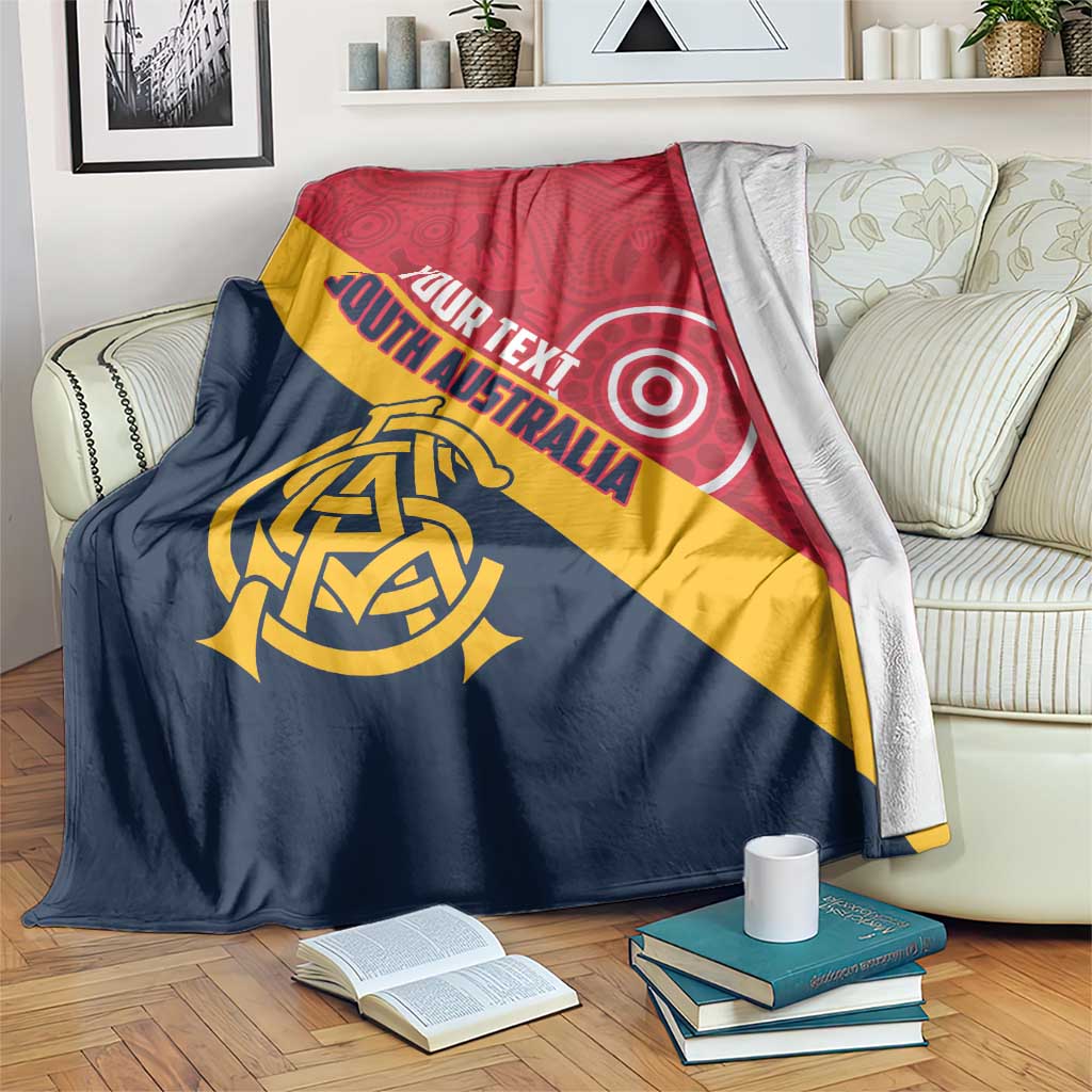 Custom South Australia Cricket Blanket Go Champions - Aboriginal Art