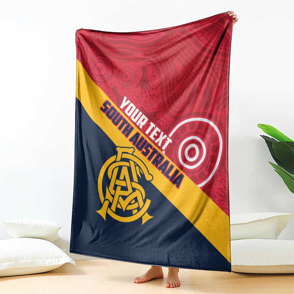Custom South Australia Cricket Blanket Go Champions - Aboriginal Art