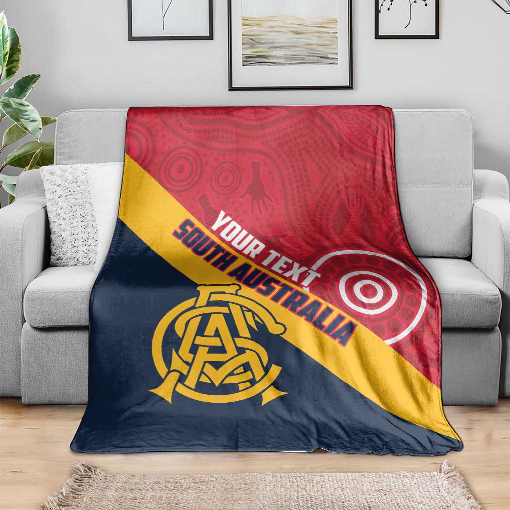 Custom South Australia Cricket Blanket Go Champions - Aboriginal Art