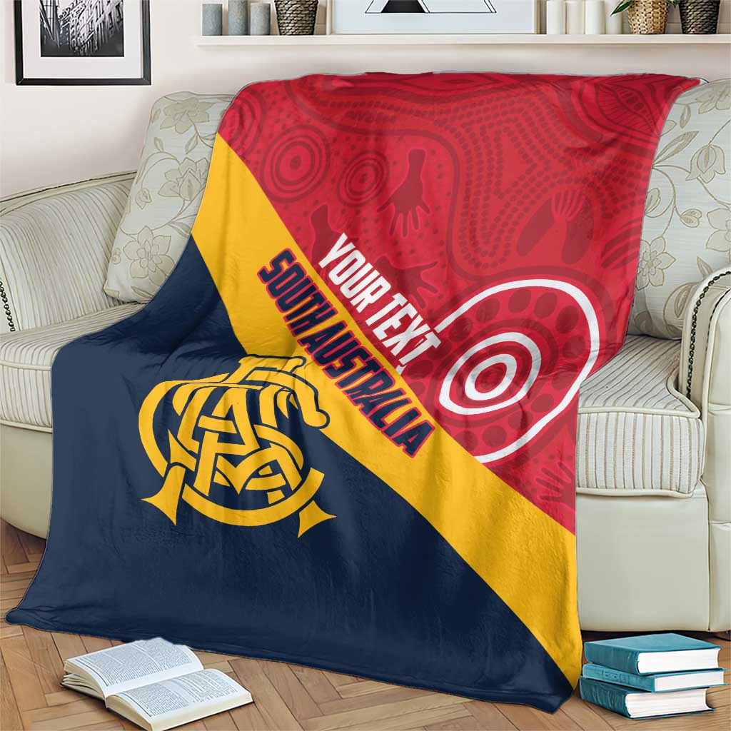 Custom South Australia Cricket Blanket Go Champions - Aboriginal Art