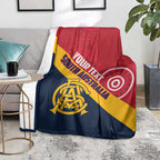 Custom South Australia Cricket Blanket Go Champions - Aboriginal Art