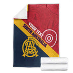 Custom South Australia Cricket Blanket Go Champions - Aboriginal Art