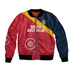 Custom South Australia Cricket Bomber Jacket Go Champions - Aboriginal Art