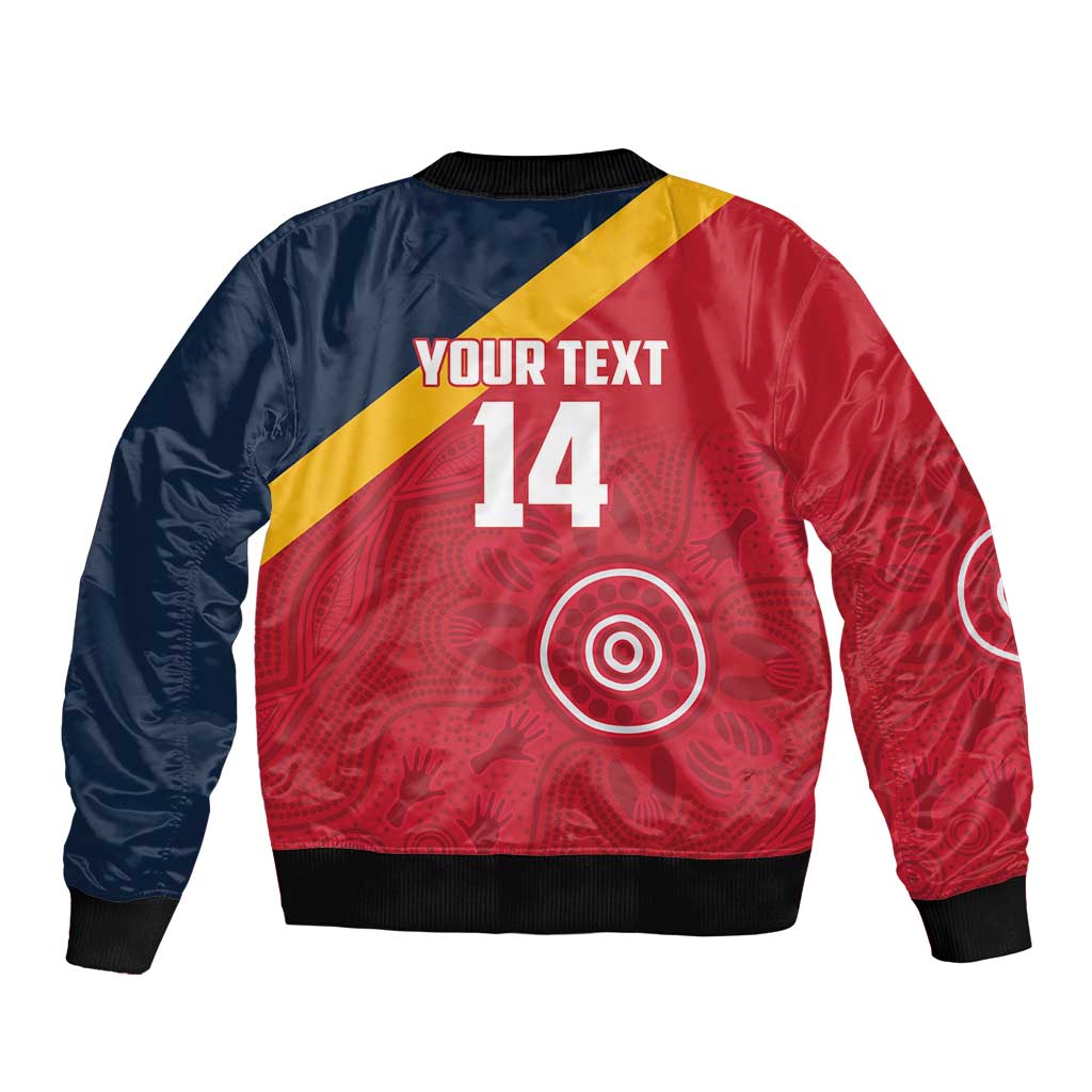 Custom South Australia Cricket Bomber Jacket Go Champions - Aboriginal Art