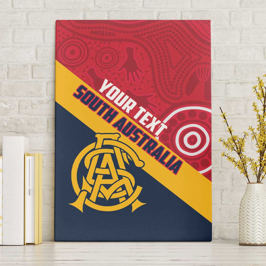 Custom South Australia Cricket Canvas Wall Art Go Champions - Aboriginal Art