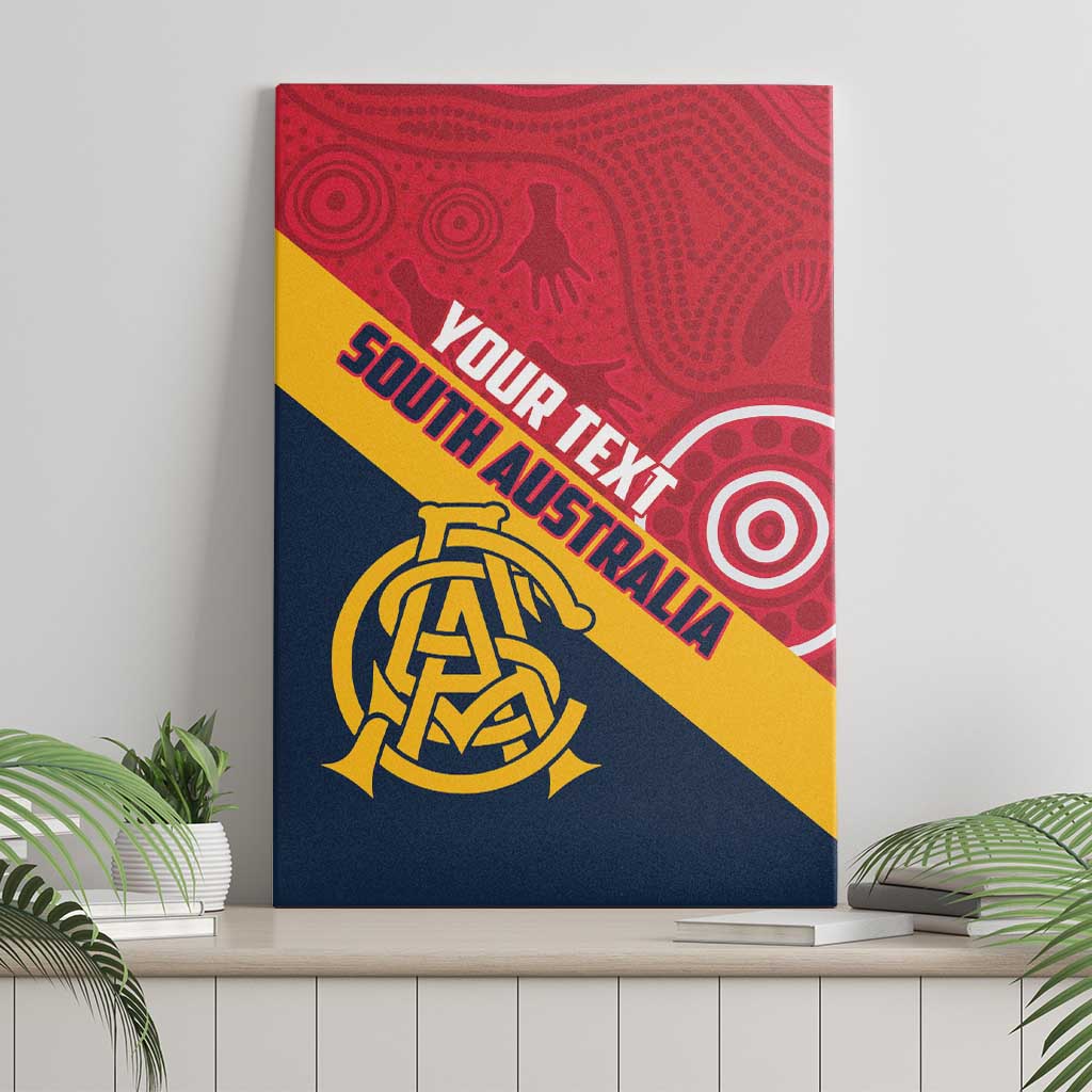 Custom South Australia Cricket Canvas Wall Art Go Champions - Aboriginal Art