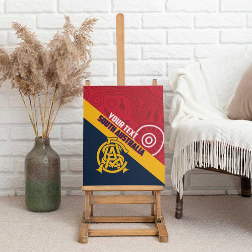 Custom South Australia Cricket Canvas Wall Art Go Champions - Aboriginal Art