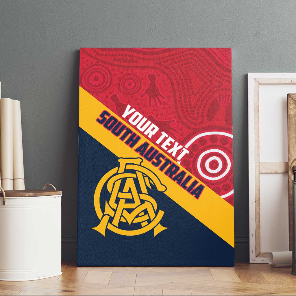 Custom South Australia Cricket Canvas Wall Art Go Champions - Aboriginal Art