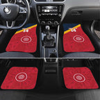 Custom South Australia Cricket Car Mats Go Champions - Aboriginal Art