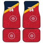 Custom South Australia Cricket Car Mats Go Champions - Aboriginal Art