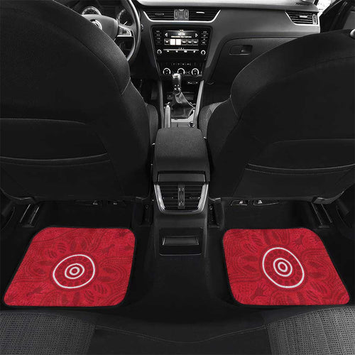 Custom South Australia Cricket Car Mats Go Champions - Aboriginal Art