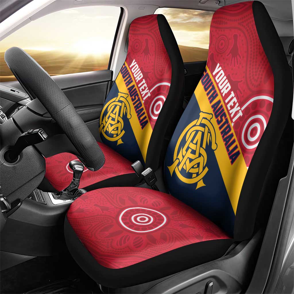 Custom South Australia Cricket Car Seat Cover Go Champions - Aboriginal Art