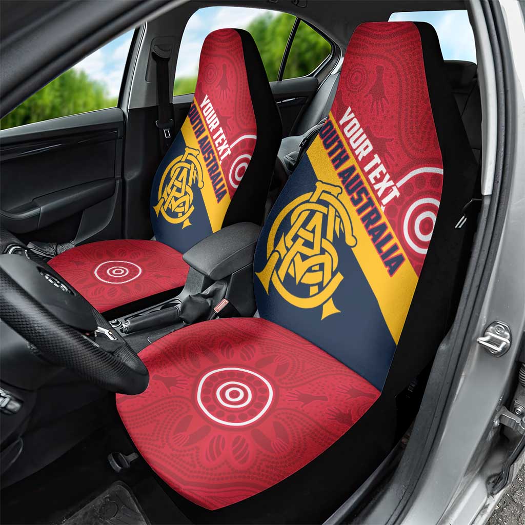 Custom South Australia Cricket Car Seat Cover Go Champions - Aboriginal Art