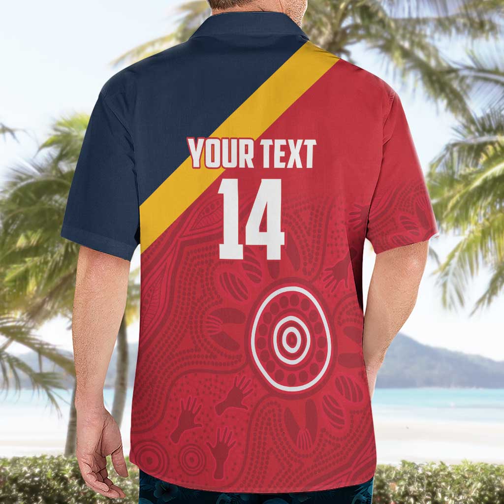 Custom South Australia Cricket Hawaiian Shirt Go Champions - Aboriginal Art