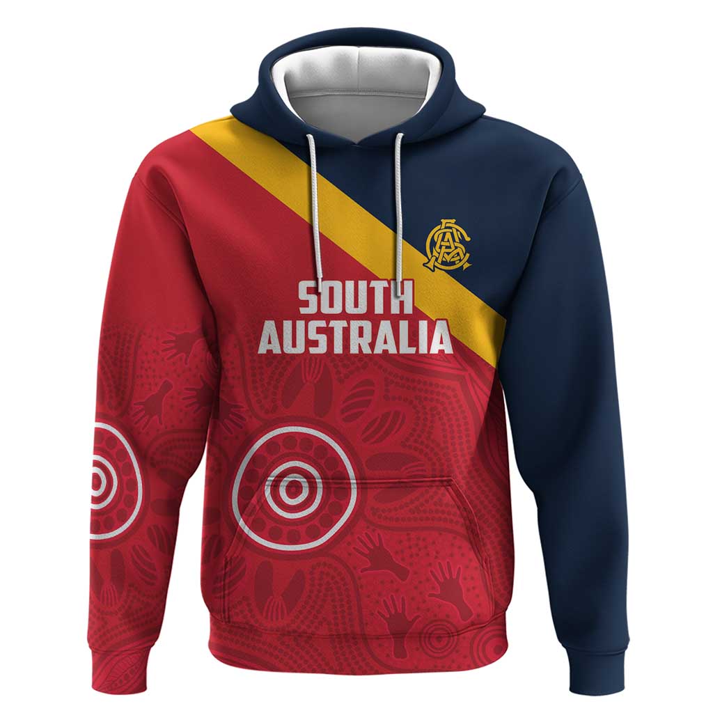 Custom South Australia Cricket Hoodie Go Champions - Aboriginal Art