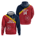 Custom South Australia Cricket Hoodie Go Champions - Aboriginal Art