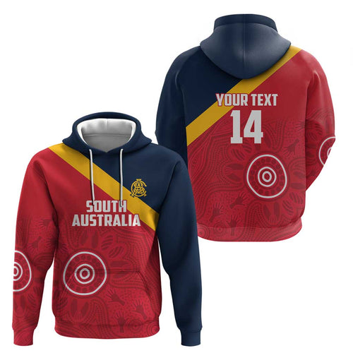 Custom South Australia Cricket Hoodie Go Champions - Aboriginal Art
