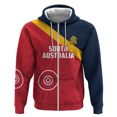 Custom South Australia Cricket Hoodie Go Champions - Aboriginal Art