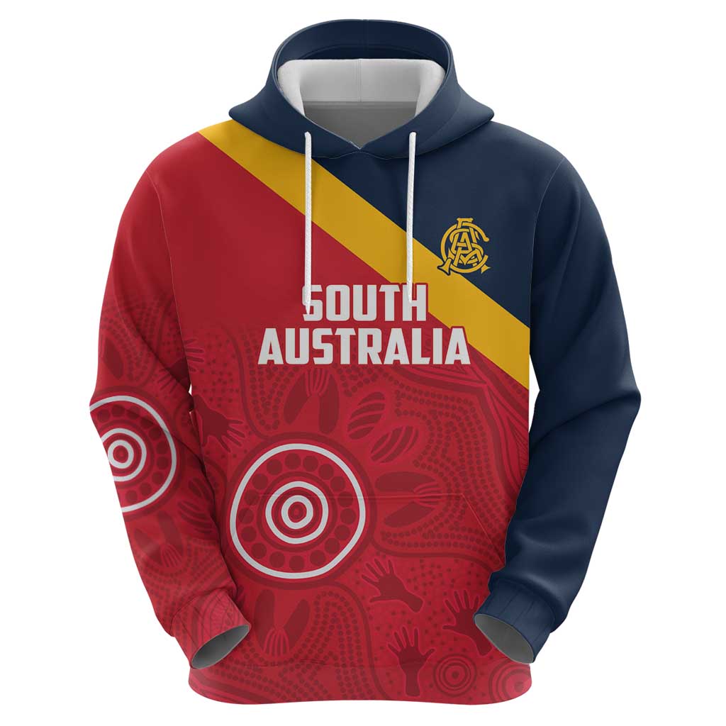 Custom South Australia Cricket Hoodie Go Champions - Aboriginal Art