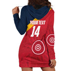 Custom South Australia Cricket Hoodie Dress Go Champions - Aboriginal Art