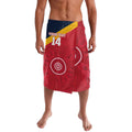Custom South Australia Cricket Lavalava Go Champions - Aboriginal Art