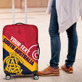 Custom South Australia Cricket Luggage Cover Go Champions - Aboriginal Art