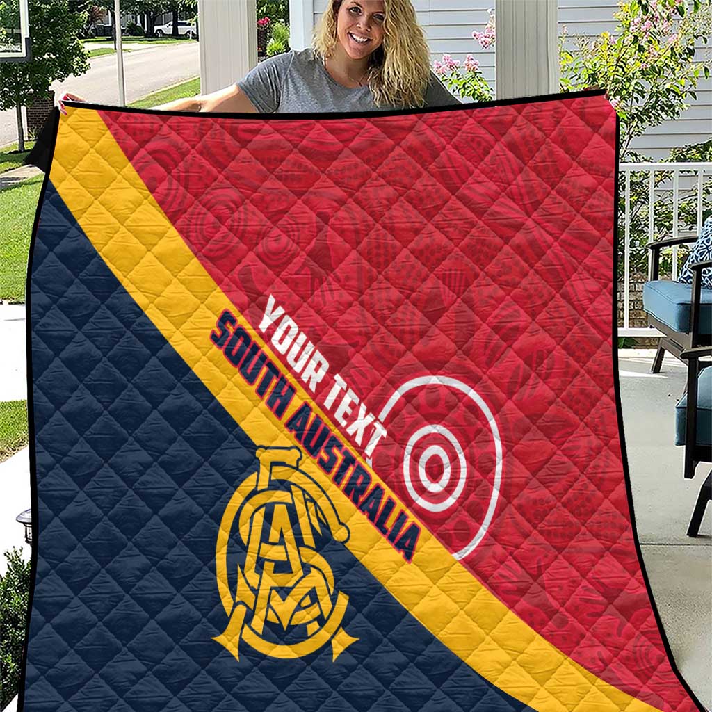Custom South Australia Cricket Quilt Go Champions - Aboriginal Art