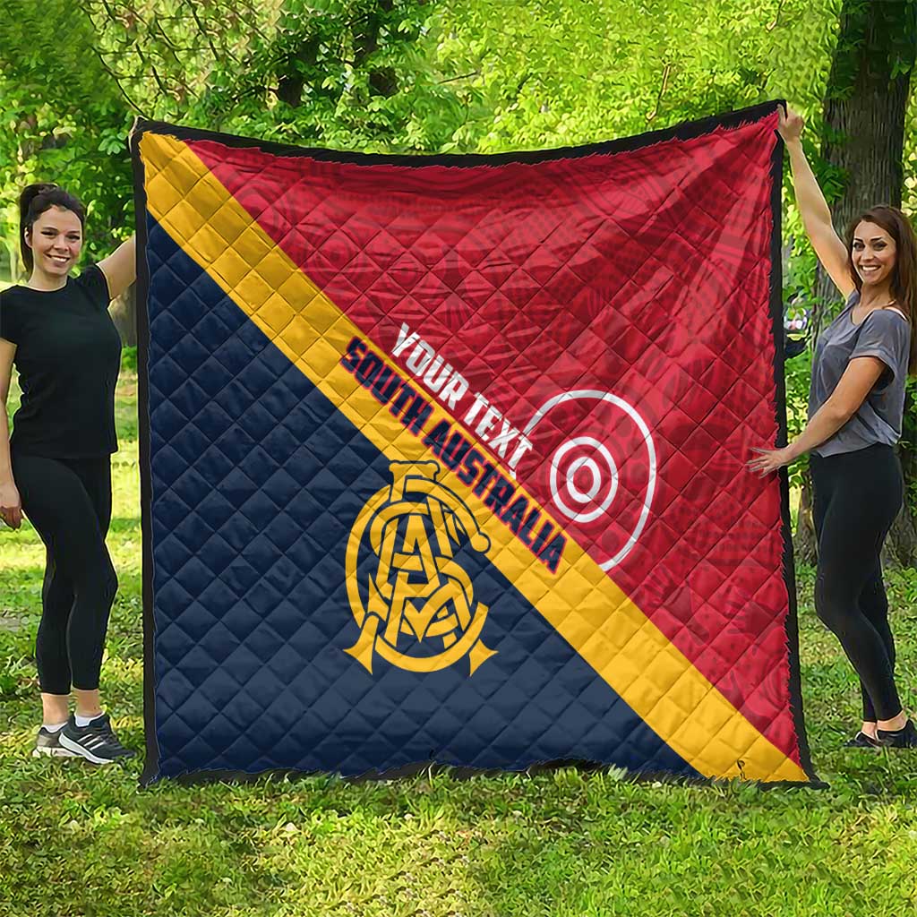 Custom South Australia Cricket Quilt Go Champions - Aboriginal Art