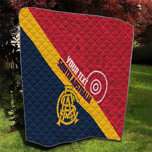 Custom South Australia Cricket Quilt Go Champions - Aboriginal Art