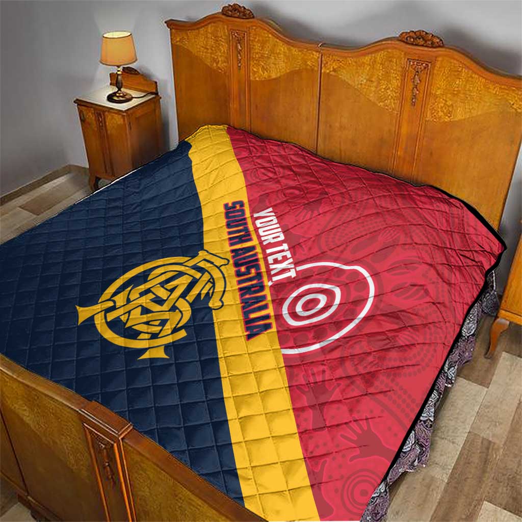 Custom South Australia Cricket Quilt Go Champions - Aboriginal Art